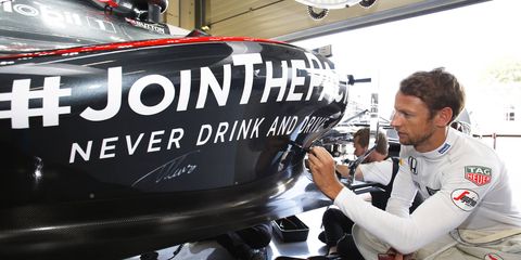 Jenson Button gets ready for what may be his final British Grand Prix.