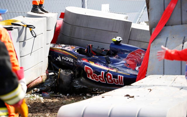 F1's Carlos Sainz airlifted to hospital after crash in practice