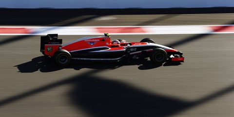 Manor F1, shown in a picture from last year when it was Marussia, continues to say it will be ready for the Australian Grand Prix. A driver lineup has yet to be confirmed.