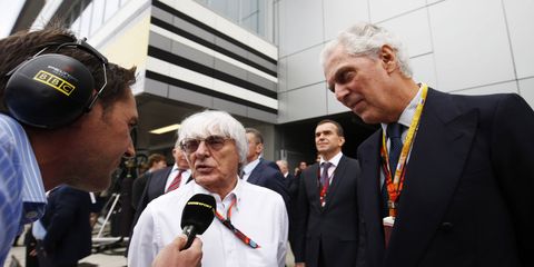 Bernie Ecclestone met with journalists on Saturday and participated in a roundtable interview.