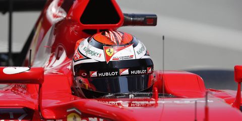 Kimi Raikkonen finished fifth in Barcelona for Ferrari.