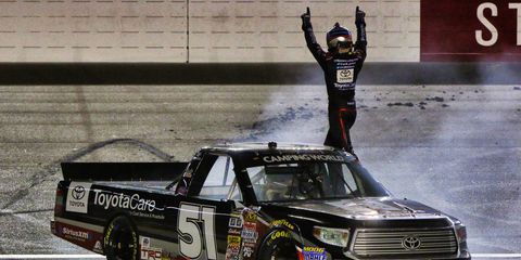 Erik Jones became the second youngest winner in NASCAR Trucks History on Saturday night in Las Vegas.