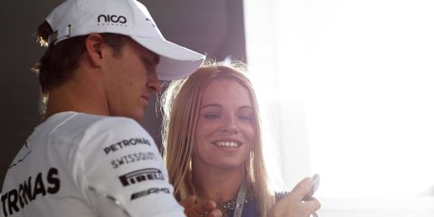 Nico Rosberg says his wife Vivian is his lucky charm and he wants her at every race. Although her being seven months pregnant could cause issues with her race attendance.