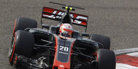 Kevin Magnussen finished eighth Sunday.