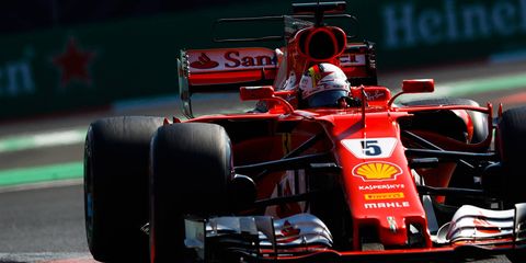 Sebastian Vettel set a track record in Mexico Saturday.
