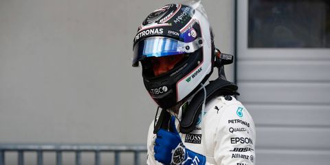 Valtteri Bottas won the pole with a quick time of 1 minute, 4.251 seconds.