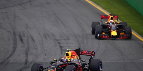 Max Verstappen finished third Sunday, teammate Daniel Ricciardo fourth.