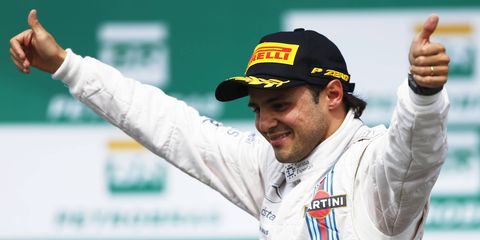 Felipe Mass had a strong race on Sunday, finishing fifth in Brazil.