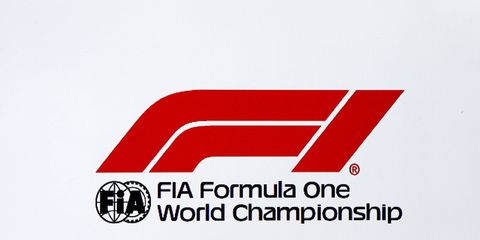 The new F1 logo was unveiled Sunday.