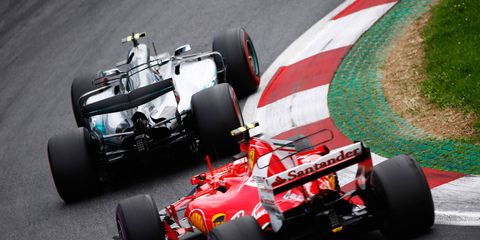 Valtteri Bottas, here leading Sebastian Vettel in Austria, hopes to build on recent momentum to move up in the F1 standings.