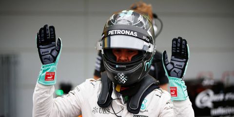 Nico Rosberg captured the 16th pole for Mercedes in 17 F1 race weekends this season.