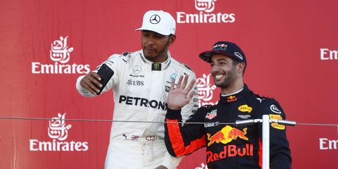 Lewis Hamilton is a fan of what Daniel Ricciardo seemingly brings to Red Bull Racing.