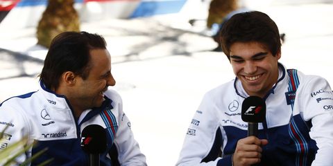 Williams F1 teammates Felipe Massa and Lance Stroll have a mentor and student relationship.