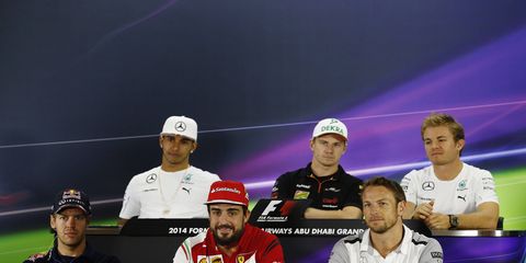On Thursday in Abu Dhabi, several drivers took part in a Formula One press conference.