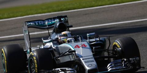 Lewis Hamilton's pole at Spa was his series-leading 10th of the Formula One season.