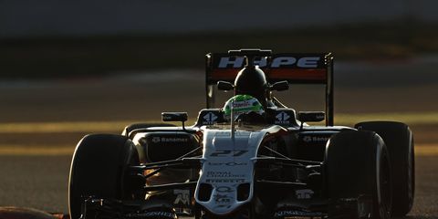 Nico Hulkenberg led the way in Formula One testing Wednesday in Barcelona.