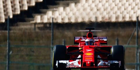 Kimi Raikkonen put on another strong practice showing for Ferrari in Barcelona on Friday.