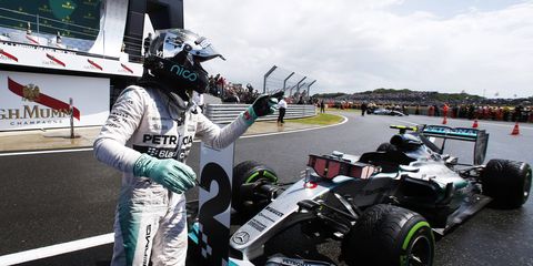 Nico Rosberg was No. 2 at Silverstone and remains second in the Formula One points standings.
