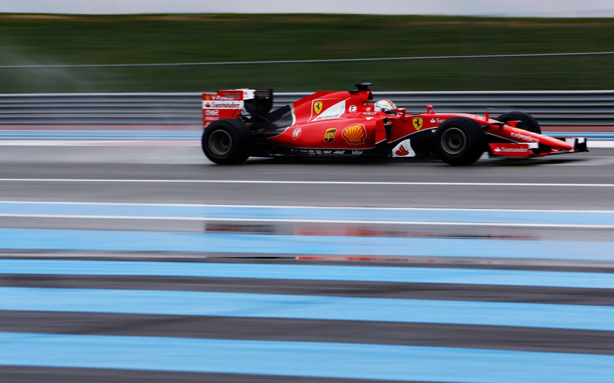 Sebastian Vettel turns in top F1 testing time in France