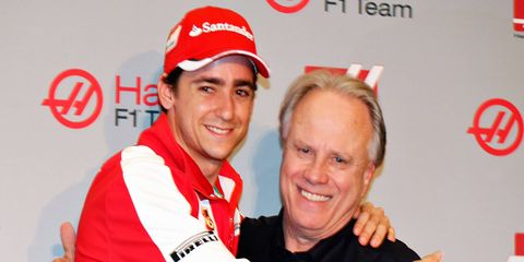 Formula One driver Esteban Gutierrez and team owner Gene Haas will take to the track in 2016.