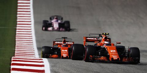 Fernando Alonso and Stoffel Vandoorne hope to contend for podiums next season with Renault engines.