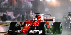 Sebastian Vettel heads to the Oct. 1 race in Malaysia trailing Lewis Hamilton by 28 points in championship standings.