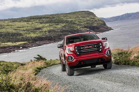 The off-road suspension setup on the GMC side of the fence is called AT4 but provides the same tires and lifted suspension as the Trail Boss Chevrolet