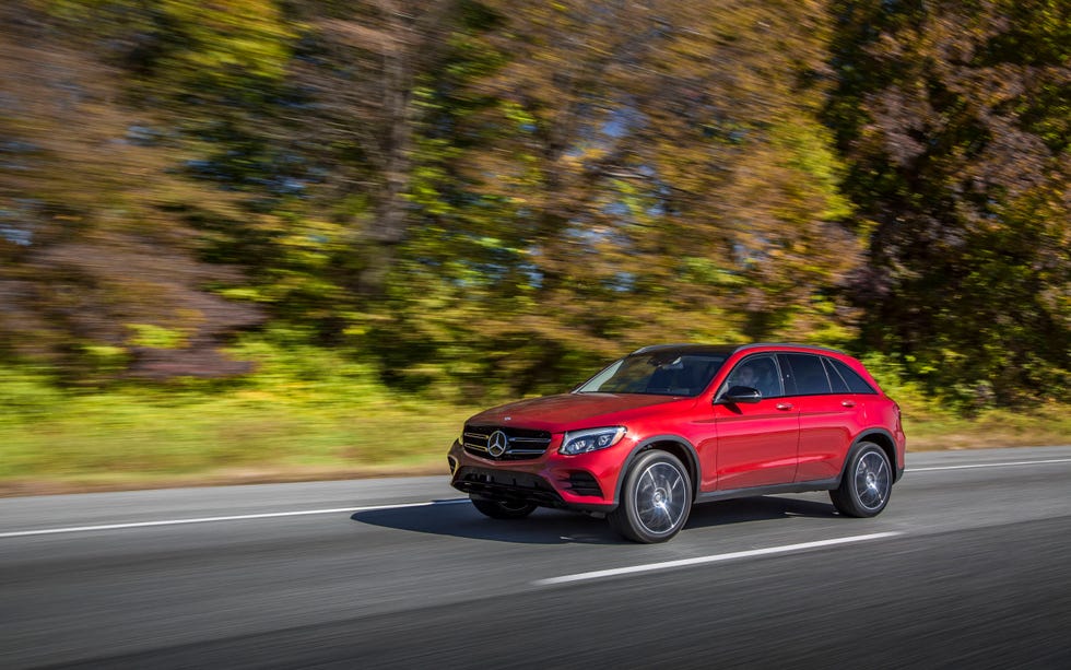 Cardinal Red accentuates the C-Class styling on the GLC.