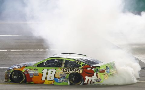 Kyle Busch won his second race of the NASCAR Sprint Cup Series season on Saturday night at Kentucky Speedway.