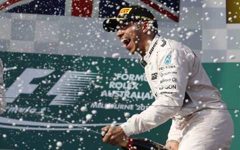 Lewis Hamilton won the Formula One season opener in Australia.