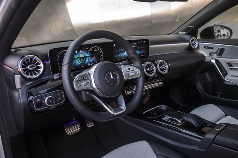 The 2019 Mercedes-Benz A-Class comes with MBUX, the company's new infotainment system.