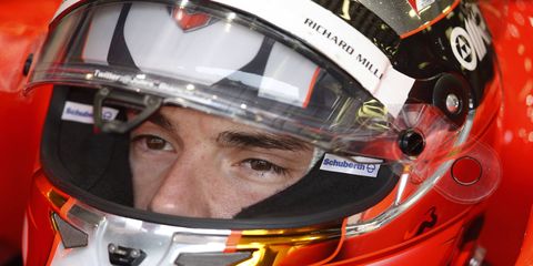 A look at the Formula One racing life in pictures of driver Jules Bianchi, who died Friday from his injuries sustained in an October 2014 crash in Japan.