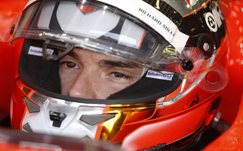 A look at the Formula One racing life in pictures of driver Jules Bianchi, who died Friday from his injuries sustained in an October 2014 crash in Japan.