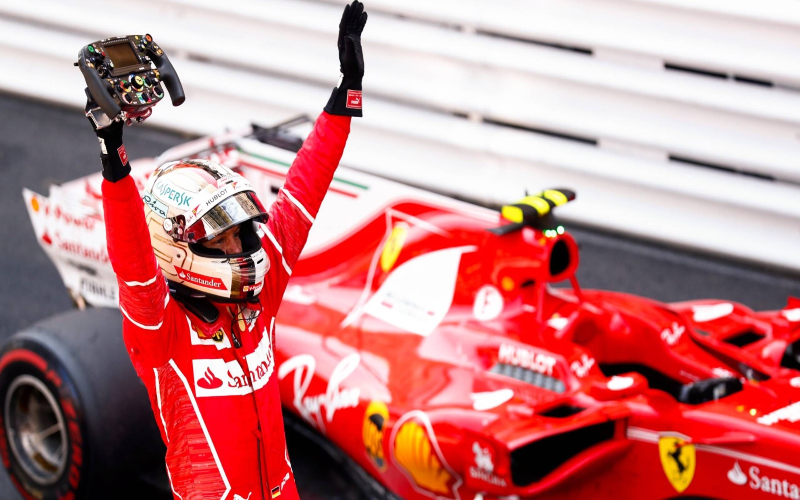 Vettel leads Ferrari 1-2 at Monaco