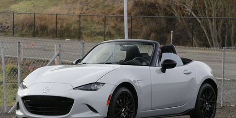 The new Miata's face is slightly less friendly than its predecessors, but it's nowhere near as hateful and angry-looking as most 21st-century cars.