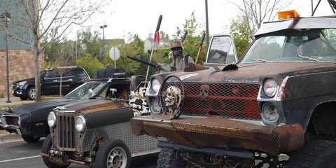 The winners of the Most Apocalyptic Vehicle contest.