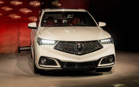 Acura updated the TLX for the 2018 model year, showing off the refreshed sedan in New York alongside a mild performance version dubbed A-Spec.