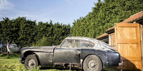 This 1957 Aston Martin DB2/4 MkII Sports Saloon is estimated to bring between between $65,000 and $91,000, and will need some work.