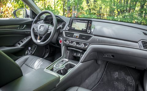 The tenth-generation Accord has a longer wheelbase despite being just a bit shorter on the outside, buying rear seat passengers extra legroom and headroom.