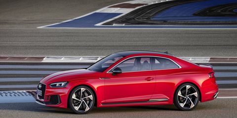 The Audi RS5 coupe makes 450 hp and 443 lb-ft of torque.