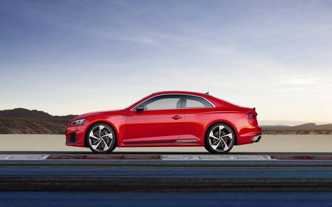 The Audi RS5 coupe makes 450 hp and 443 lb-ft of torque.