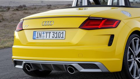 For 2019, Audi refreshed its TT's styling -- making it a more aggressive-appearing sports machine.