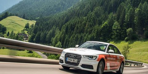 The Audi A6 2.0 TDI Ultra covered 14 countries in 28 hours.