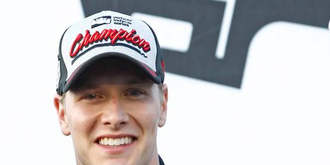 Josef Newgarden celebrated his first IndyCar championship last month at Sonoma.