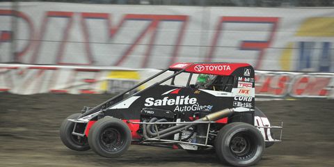 Rico Abreu took the lead for good with 10 laps to go on Saturday night. A total of 344 entries began the week in Tulsa and a series of races throughout the week trimmed the field to 20 for the final.