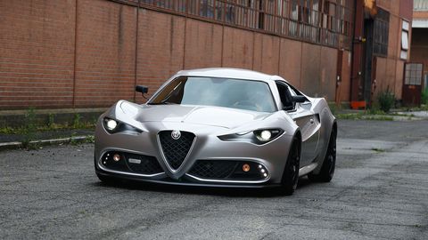 The Alfa Romeo Mole Costruzione Artigianale 001 is a one-off built by Up Design and the Adler Group.