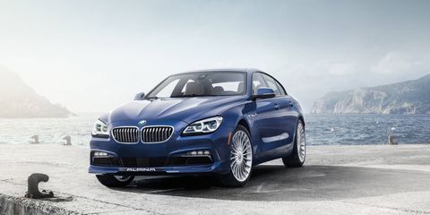 The 540-horsepower and 540 lb-ft output of the 4.4-liter Alpina twin-turbocharged V8 is channeled through an 8 speed sport automatic transmission.