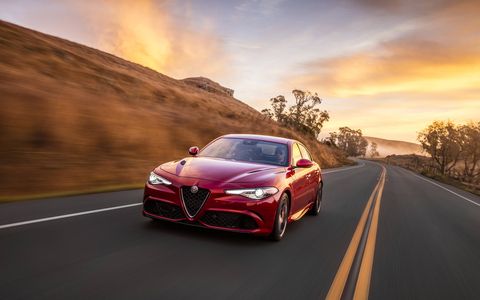 As the lineup’s halo model, the 2017 Alfa Romeo Giulia Quadrifoglio delivers 505 horsepower, 0-60 miles per hour (mph) in 3.8 seconds and a record-setting 7:32 lap time around the legendary Nürburgring – fastest ever by a four-door production sedan.