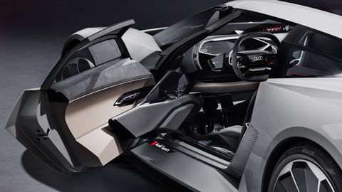 The Audi PB 18 e-tron concept hints at a possible all-electric R8 successor.