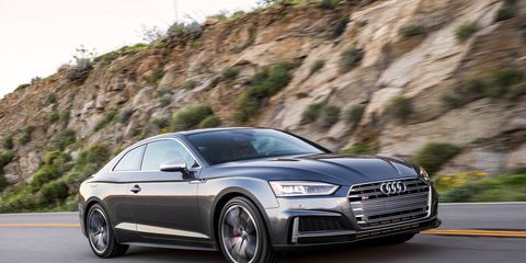 Audi says its new 2018 S4 sedan and S5 coupe are "the perfect balance of performance and design." Both are powered by an all-new 3.0-liter turbo V6 making  354 hp and 369 lb ft of torque. Prices range from the low 50s to over 60.